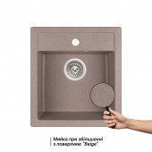 Кухонная мойка Qtap CS 5046 Beige (QT5046BEI551)