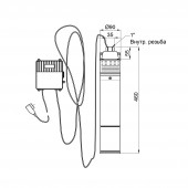 Насос погружной вихревой Womar 4SKM-100 0,75 кВт с пультом