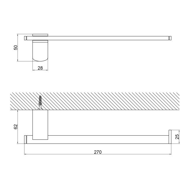 Полотенцедержатель Lidz (CRM) 123.01.05 Полотенцедержатель Lidz (CRM) 123.01.05