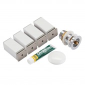 Комплект Qtap Albatross 710х825х460 White тумба напольная + раковина врезная QT0171TN700D3070CW