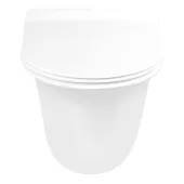 Унитаз подвесной Qtap Virgo безободковый с сиденьем Soft-close QT1833051ERW