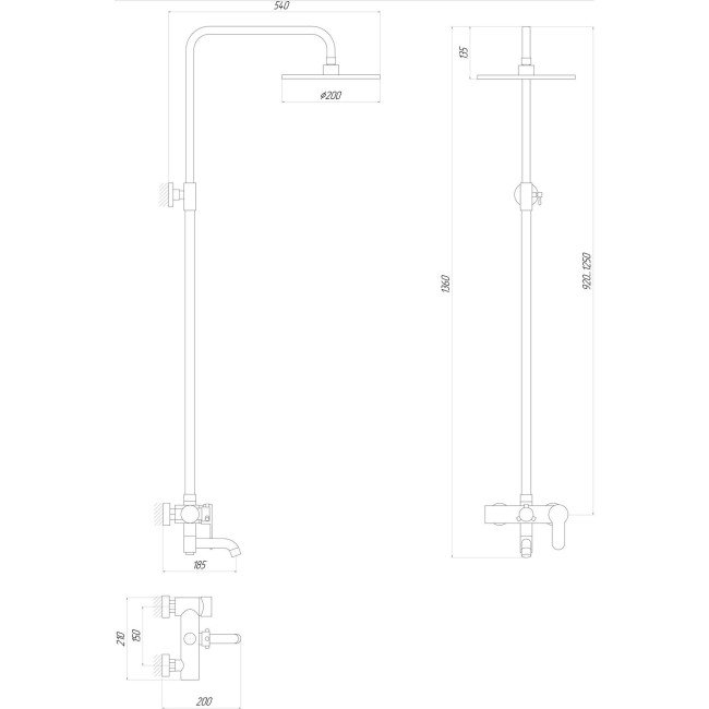 Душова система Globus Lux DS0002 Душова система Globus Lux DS0002