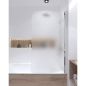 Штора на ванну Lidz Brama SS80x140L.CRM.FR стекло Frost 6 мм, левая