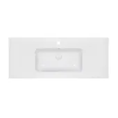 Раковина Qtap Albatross E49 1200х490х200 White с донным клапаном QT01119120E49W