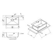 Кухонная мойка Imperial Handmade D5843BR 2.7/1.0 мм (IMPD5843BRPVDH10) Кухонная мойка Imperial Handmade D5843BR 2.7/1.0 мм (IMPD5843BRPVDH10)