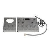 Кухонна мийка з кришкою та омивачем Qtap DC5638 3.0/1.2 мм Satin (QTDC56383012)