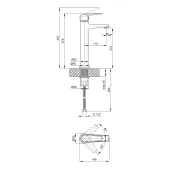 Змішувач для раковини Qtap Olsava 1012H107C