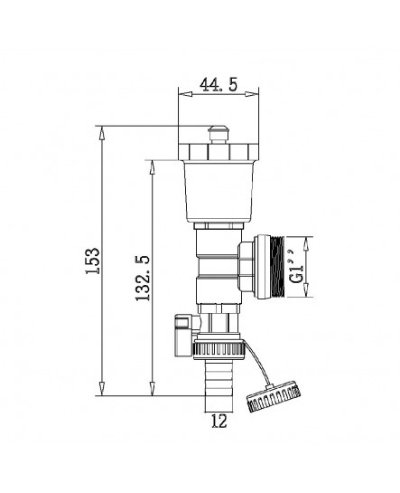 Торцевая группа SD Forte 1" для коллектора SFE00725