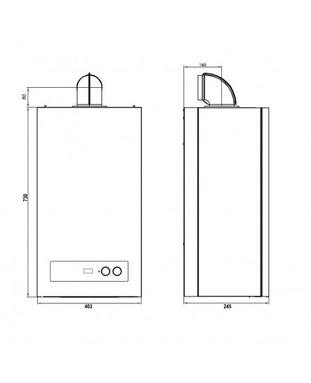 Котел газовий Airfel DigiFEL DUO 24 кВт одноконтурний (2018)