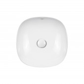 Раковина-чаша Qtap Kolibri 370х370х120 White с донным клапаном QT10118037FW