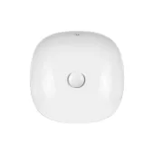 Раковина-чаша Qtap Kolibri 370х370х120 White с донным клапаном QT10118037FW