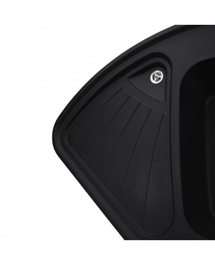 Гранітна мийка Globus Lux AVERNO чорний 1060х575мм-А0002