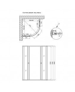 Душова кабіна Lidz Wieza SC80x80.SAT.HIGH.L, скло Linie 4 мм без піддона