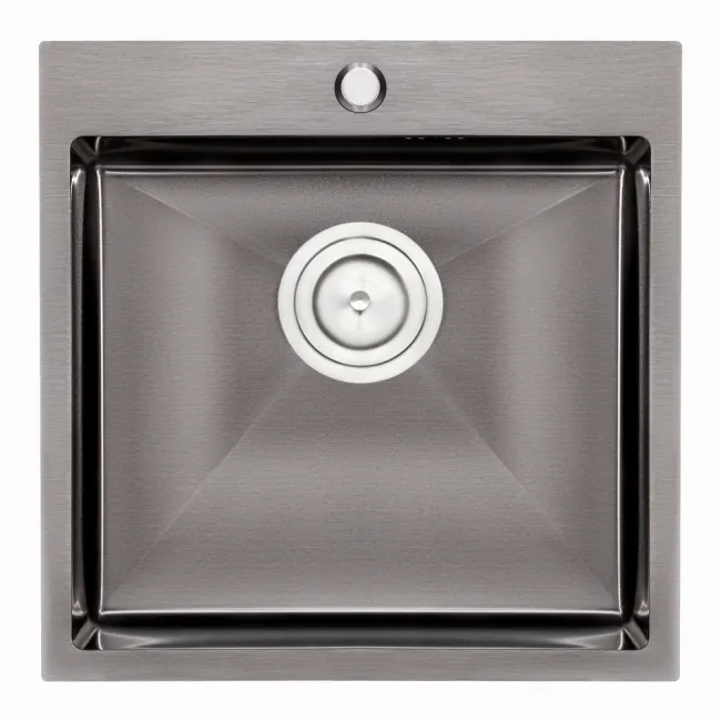 Кухонна мийка Qtap D5050BL 2.7/1.0 мм Black (QTD5050BLPVD10) Кухонна мийка Qtap D5050BL 2.7/1.0 мм Black (QTD5050BLPVD10)