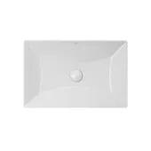 Раковина Qtap Crow 558х372х145 White с донным клапаном QT0511L739W