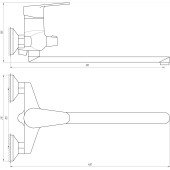 Смеситель для ванной DOMINO TORINO DTO-208