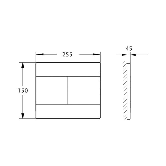 Панель змиву для унітаза Azzurra PLST 2