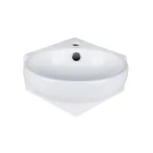 Раковина Qtap Leo 390x365x130 White с донным клапаном QT11115010W