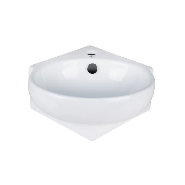 Раковина Qtap Leo 390x365x130 White с донным клапаном QT11115010W