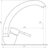 Змішувач для кухні Globus Lux LAZER GLR1-203S