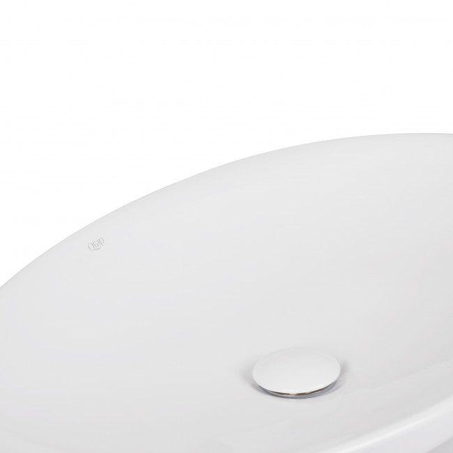 Раковина-чаша Qtap Dove 680х420х120 White с донным клапаном QT0611K160W