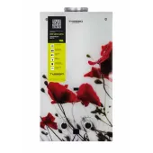 Колонка газова димохідна Thermo Alliance JSD20-10GB 10 л панель скляна з малюнком квіти