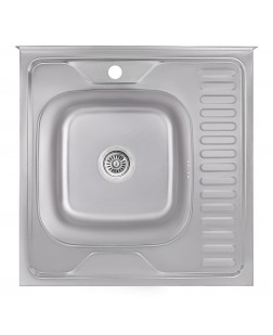 Кухонна мийка Lidz 6060-L 0,6 мм Decor (LIDZ6060LDEC06)