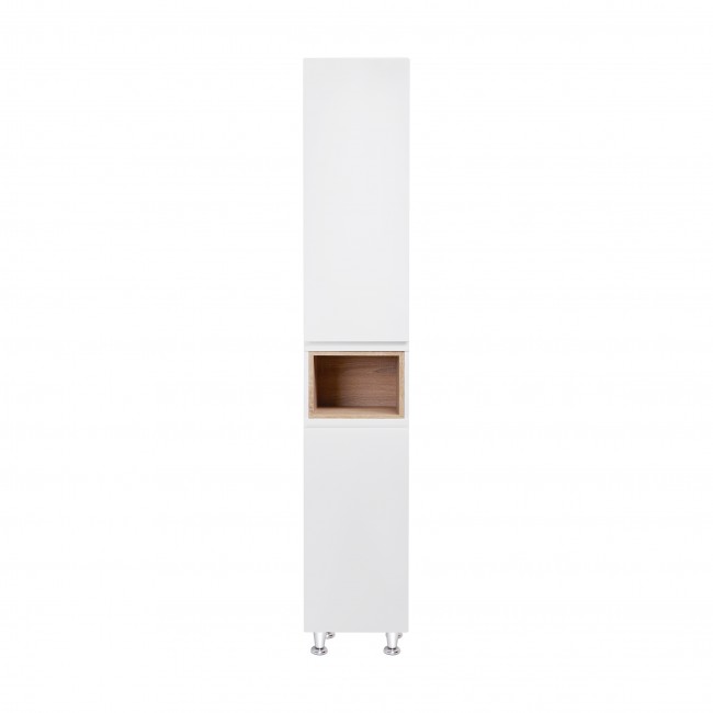 Пенал напольный Qtap Robin 350х1950х316 White/Whitish oak QT1376PN1651RWWO