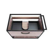 Комплект Qtap Taurus 800х580х437 Whitish oak тумба підвісна + раковина урізна