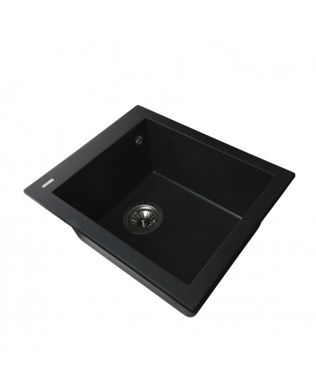 Гранітна мийка Globus Lux LAMA чорний 410х500мм-А0002