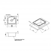 Кухонная мойка Qtap 4842  0,8 мм Micro Decor (QT4842MICDEC08)