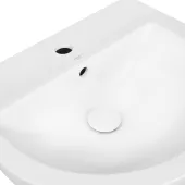 Раковина подвесная моноблок Qtap Swan 521х435х385 White с донным клапаном QT1611005GW