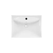 Раковина подвесная моноблок Qtap Presto 600х450х405mm White с донным клапаном QT2411G822W