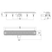 Трап Qtap Aquarius CRM50800304 линейный с комбинированным затвором и нержавеющей решеткой Трап Qtap Aquarius CRM50800304 линейный с комбинированным затвором и нержавеющей решеткой