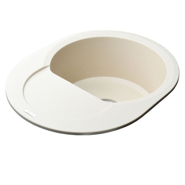 Гранітна мийка Globus Lux MORAINE слонова кiстка 600х470мм 2