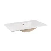 Комплект Qtap Taurus 800х580х437 Whitish oak тумба підвісна + раковина урізна