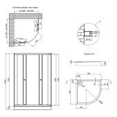 Душевая кабина Qtap Presto New CRM1099AC5 Clear 2020х900х900 мм с поддоном Robin Душевая кабина Qtap Presto New CRM1099AC5 Clear 2020х900х900 мм с поддоном Robin