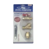 НАБОР SOLOMON 1/2" Кран + фильтр + клапан обратного хода + ПОДАРОК