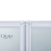 Штора на ванну Qtap Gemini WHI401114RP4 скло Pear 4 мм, 110x140 см