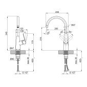 Смеситель для кухни Qtap Tenso CRM 007F