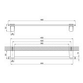 Полотенцедержатель Lidz (CRM) 123.01.01