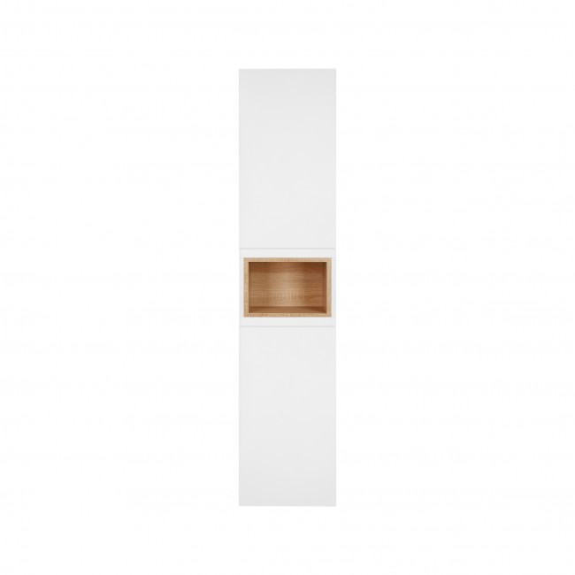 Пенал подвесной Qtap Robin 350х1650х316 White/Whitish oak QT1376PP1651RWWO