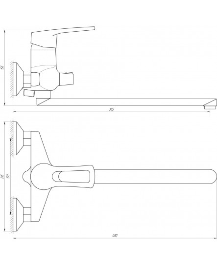 Змішувач для ванни DOMINO SIRIUS DSV-208