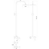 Душевая система Globus Lux GLLR-1111 Душевая система Globus Lux GLLR-1111