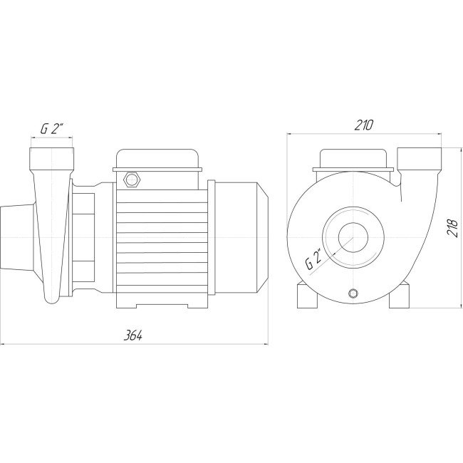 Насос центробежный BP-4 1,1 кВт SAER (32,0 м3/ч, 22 м) однофазный Насос центробежный BP-4 1,1 кВт SAER (32,0 м3/ч, 22 м) однофазный