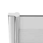 Штора на ванну Lidz Brama SS80x150L.CRM.L стекло Linie 6 мм, левая