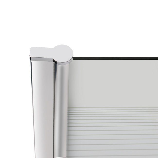 Штора на ванну Lidz Brama SS80x150L.CRM.L стекло Linie 6 мм, левая