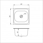 Кухонная мойка ULA 7706 U Micro Decor (ULA7706DEC08)