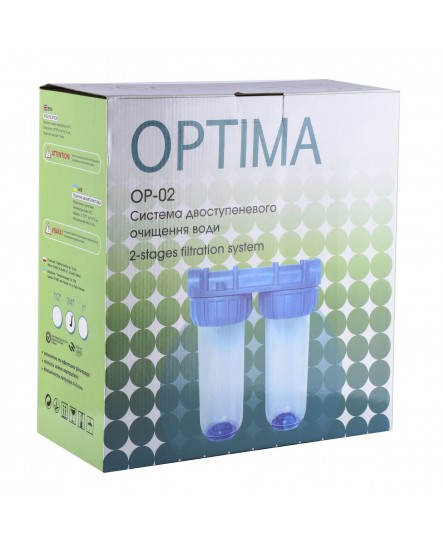 Система 2-х ступеневого очищення Optima OP-02, 1"