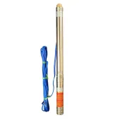 Скважинный насос с подв, стойка, к песку 3" OPTIMA 3SDm1,8/21 0,55 кВт 85м+пульт+кабель 50м NEW